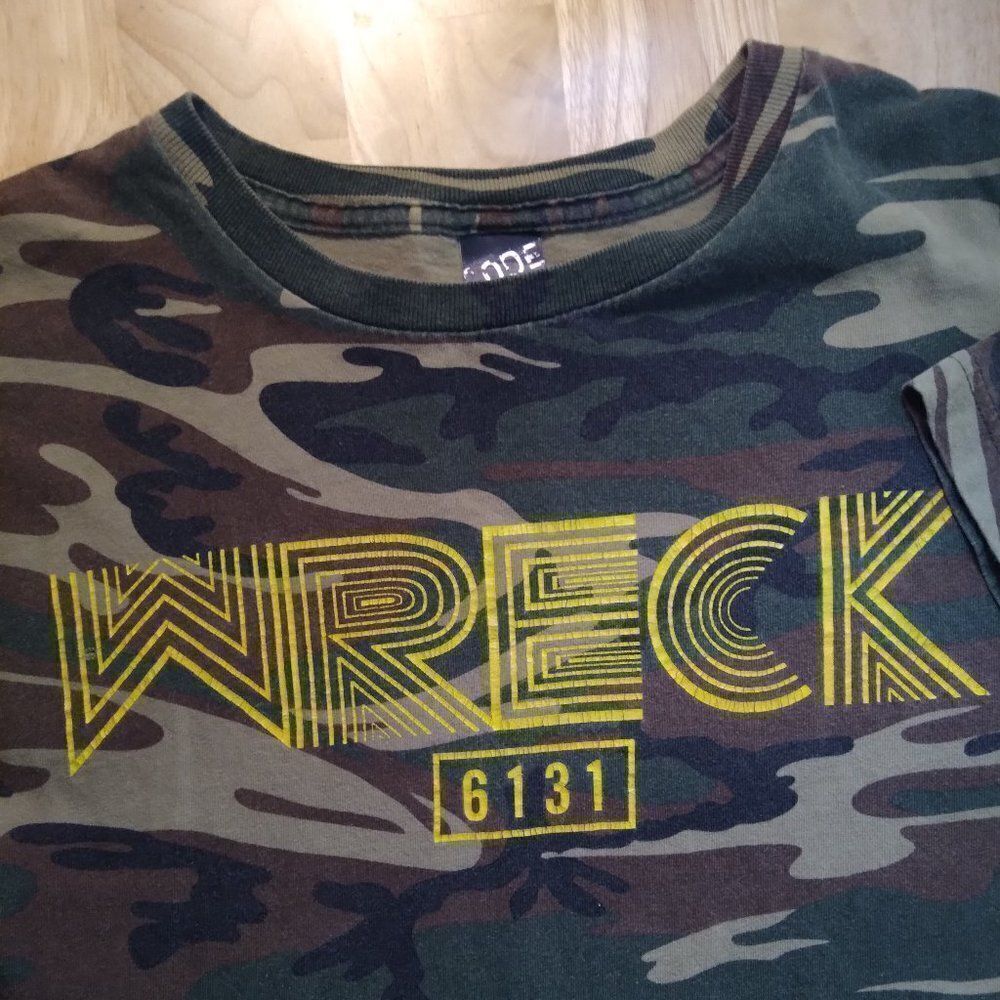 Wreck Californication 6131 Records Hardcore Tour Camouflage T-Shirt